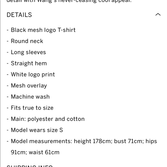 AUTHENTIC Alexander Wang Stacked Logo Mesh Tee - Picture 15 of 16